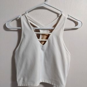 ZYIA White Grid Tank